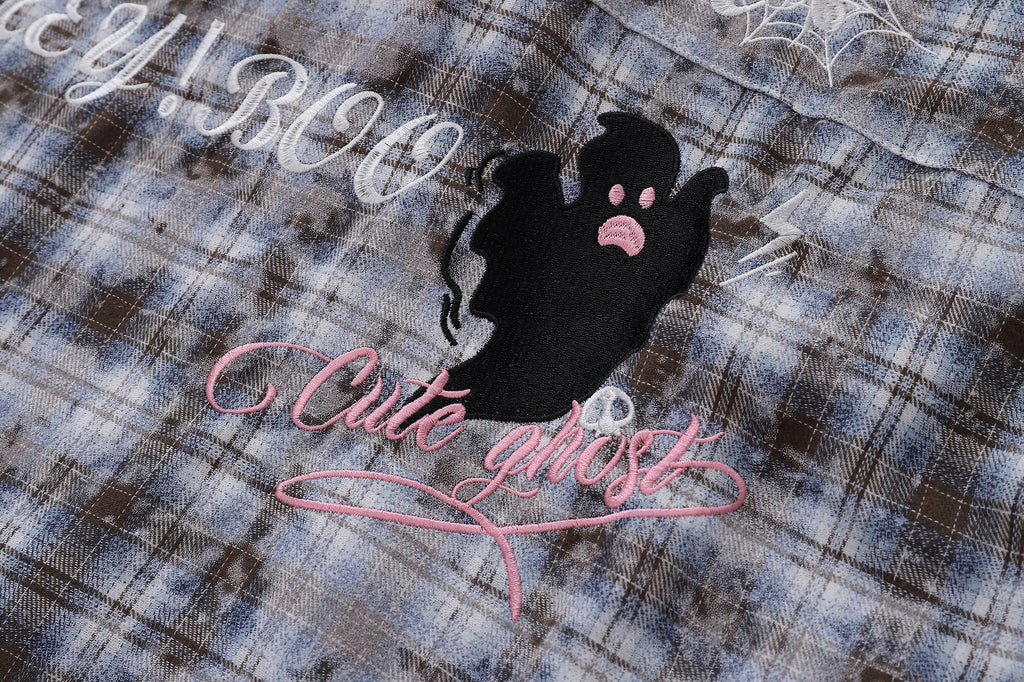 Unisex Color-Contrast Embroidery Tee