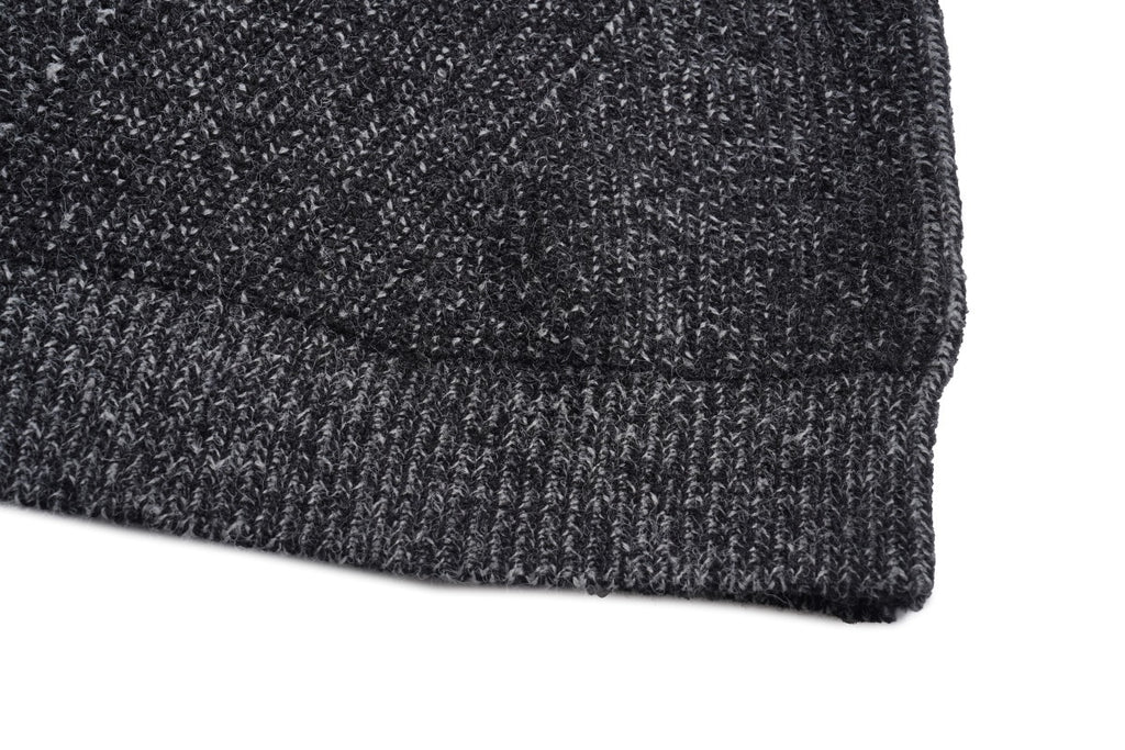 Unisex Loose-Fit Textured Knit Sweater with Studded Geometric Pattern