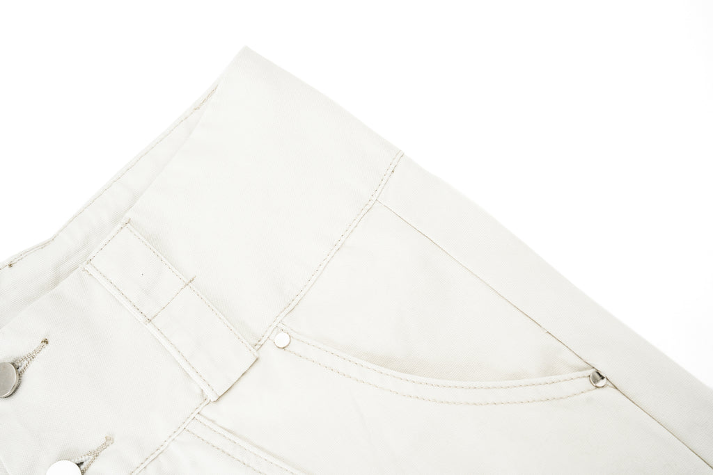 DONOTLOGO Retro Double Waistband Baggy Cargo Jorts | Unisex Y2K Wide Leg Cropped Pants | High Street Summer Bottoms