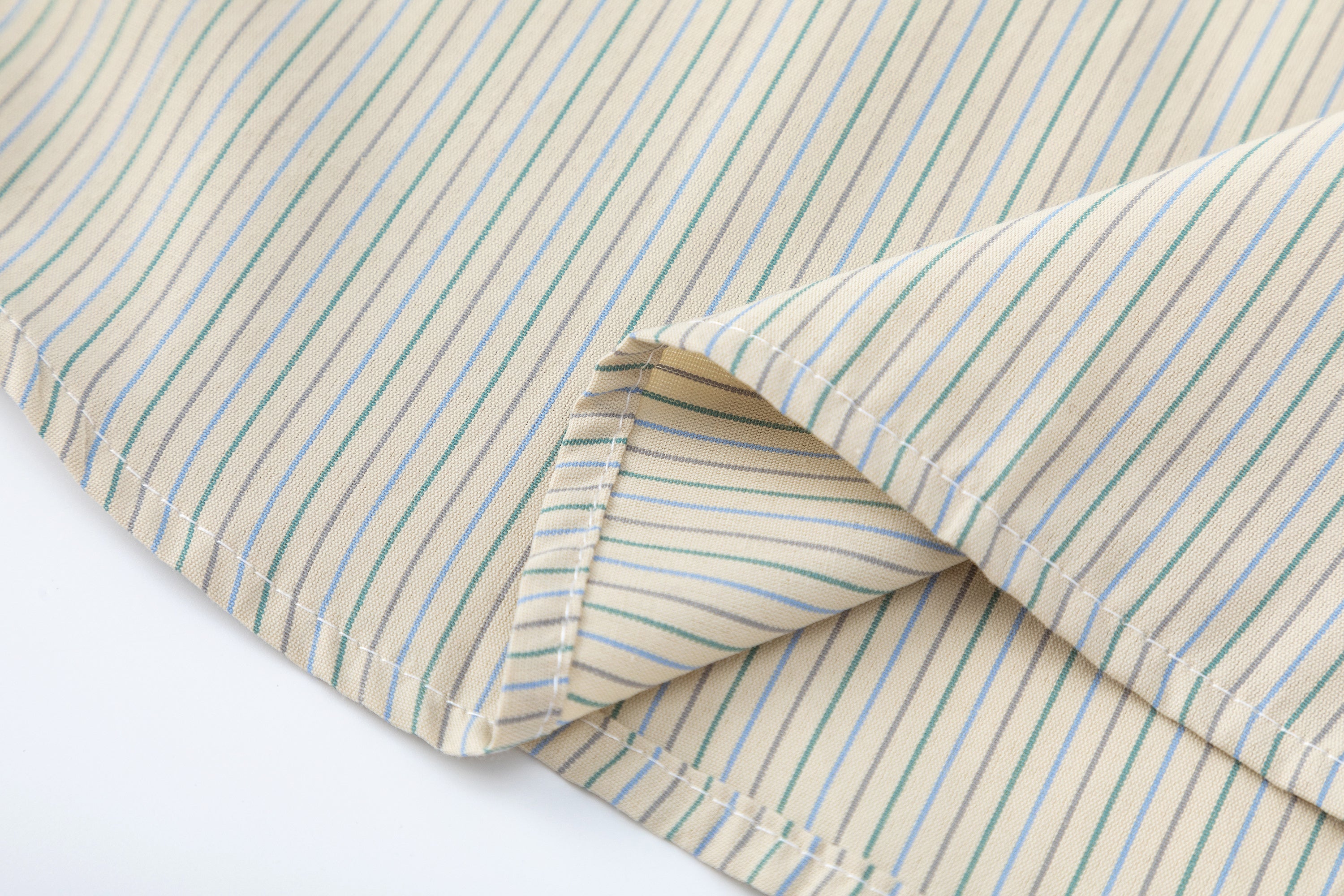 DONOTLOGO Unisex Striped Shirt & Plaid Tie Set | Loose Fit, Vintage Preppy | Summer Essential