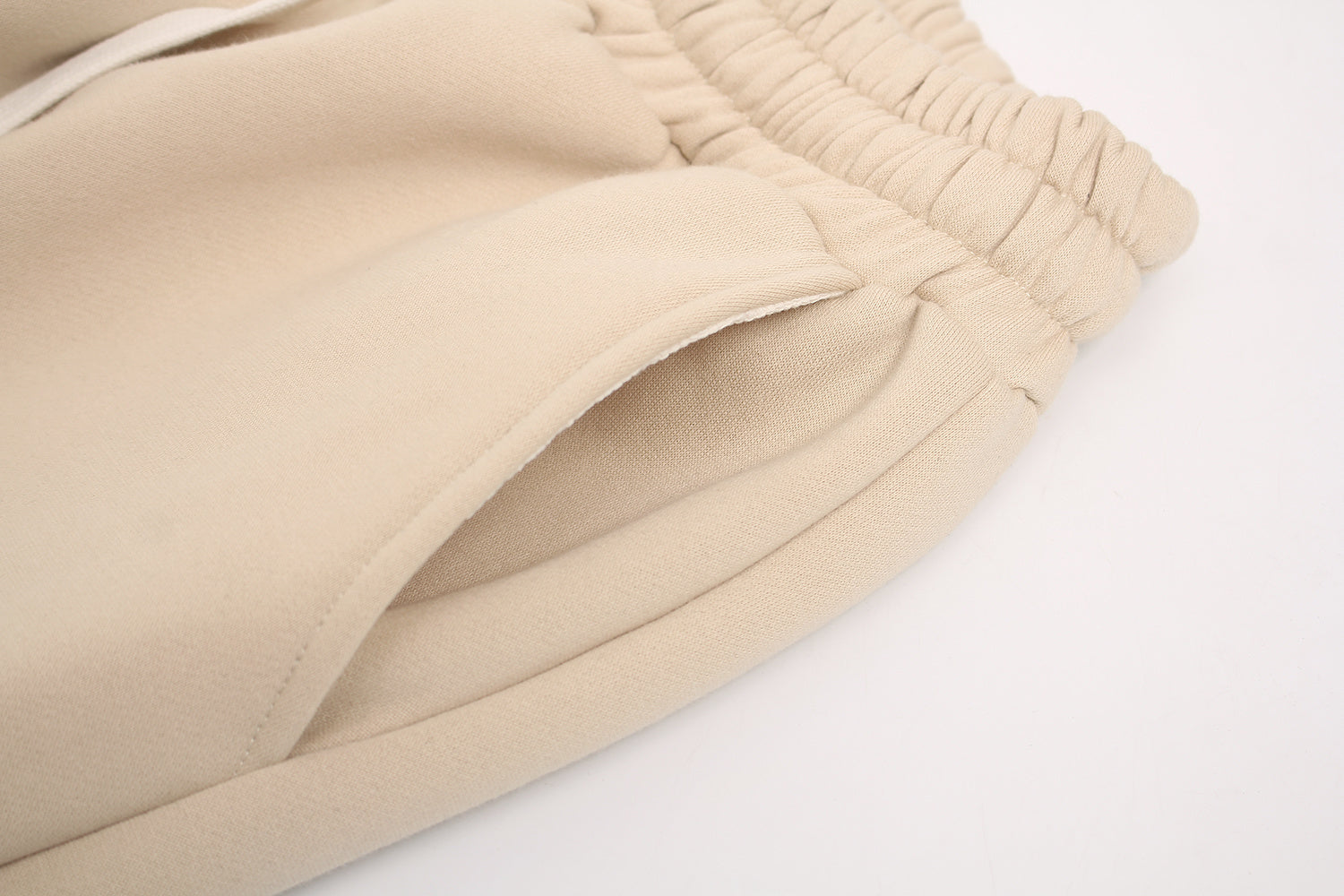 Unisex High-Waist Loose-Fit Fleece Sweatpants