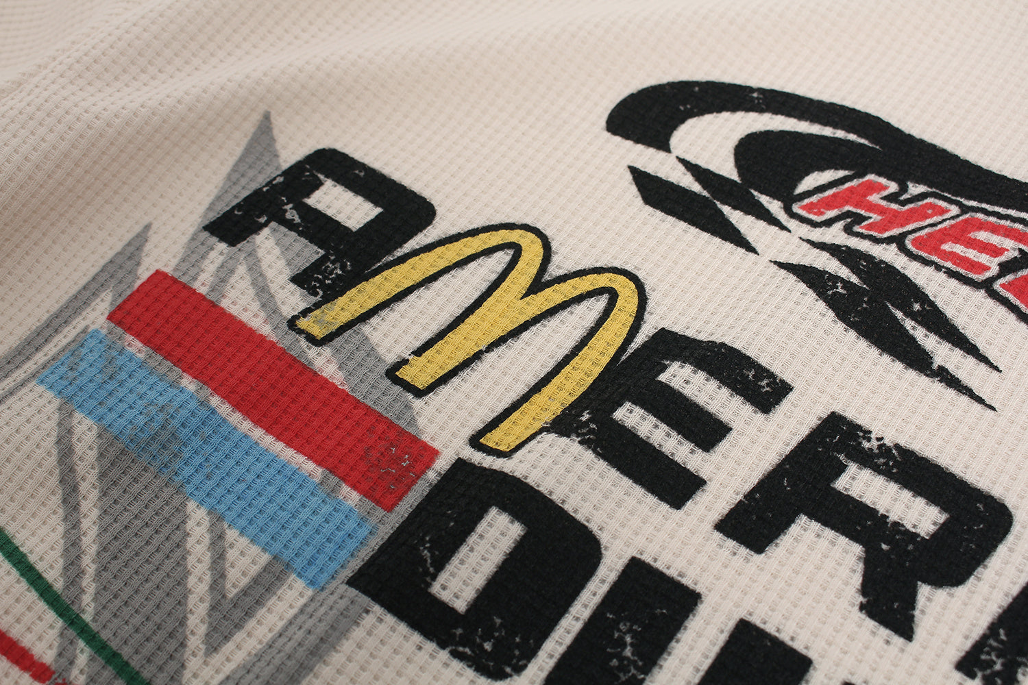 Unisex Vintage Distressed Letter Print Sweatshirt