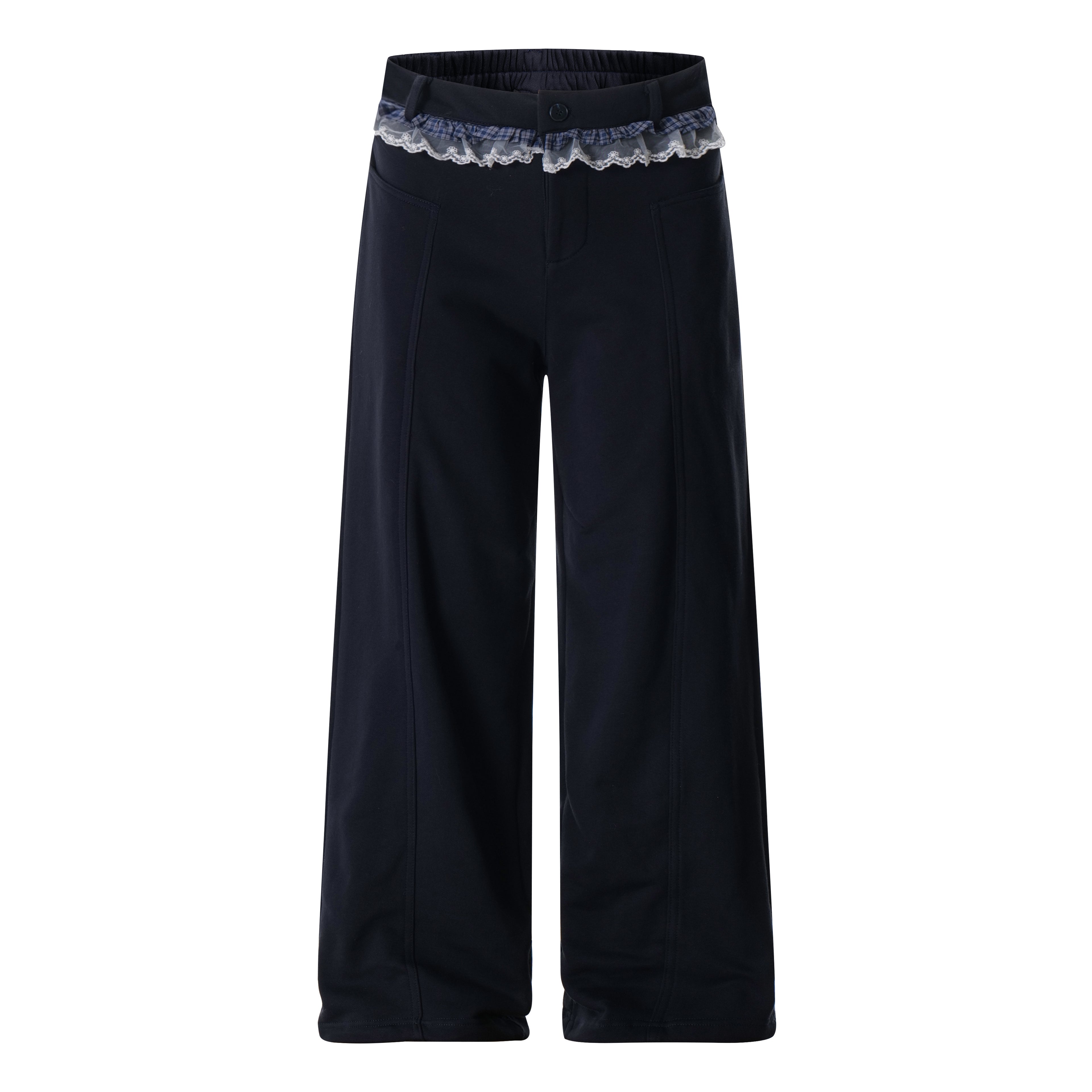 Unisex Lace-Trim Sweatpants