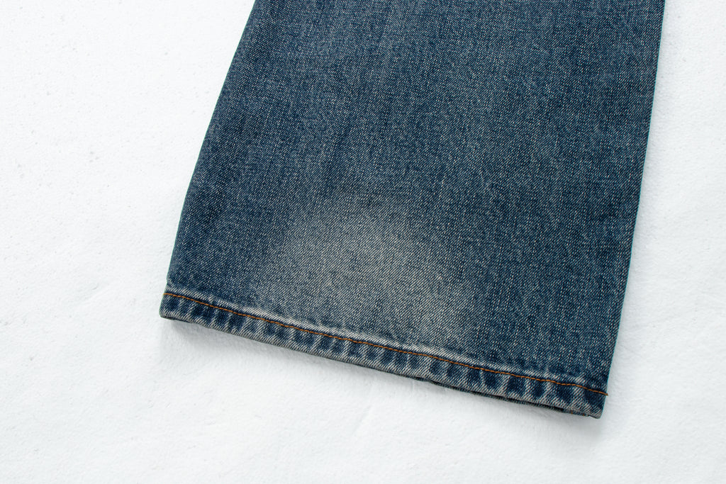 Vintage Washed Distressed Denim Jeans