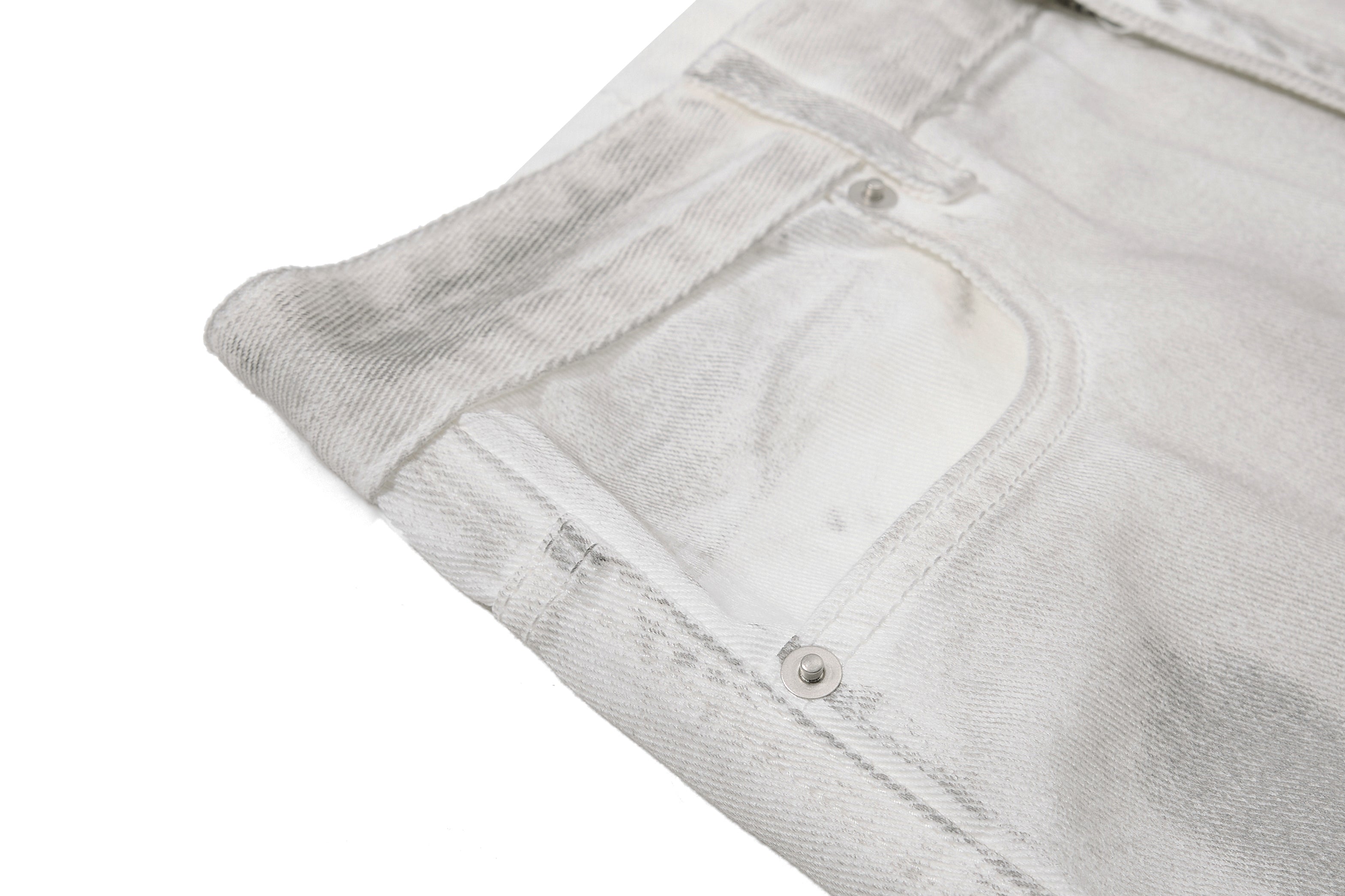DONOTLOGO Vintage Washed Wide-Leg Denim Shorts | Unisex Baggy Capris | Retro American Style 7/8 Length Jeans