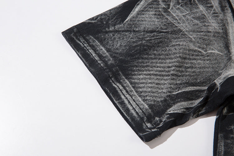 DONOTLOGO Heavy Gradient Washed Sleeveless Tank | Unisex Y2K Oversized Distressed Vest | Vintage High Street Raw Edge Top