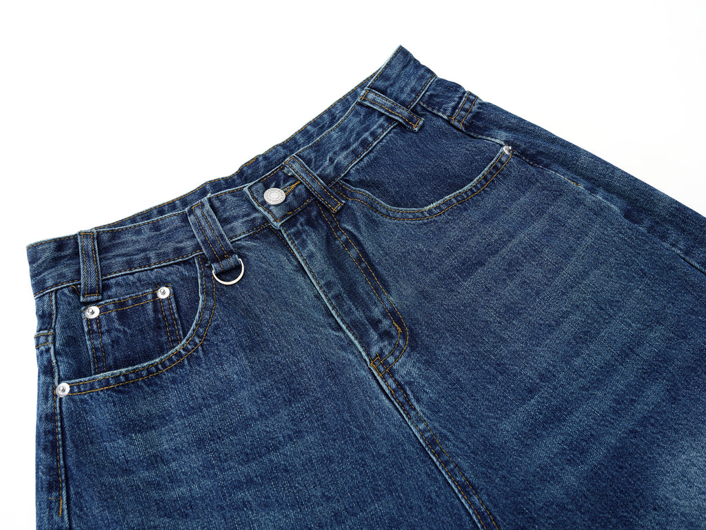 DONOTLOGO Heavy Acid Wash Baggy Jorts | Unisex Y2K Wide Leg Denim Shorts | Retro High Street Summer Bottoms