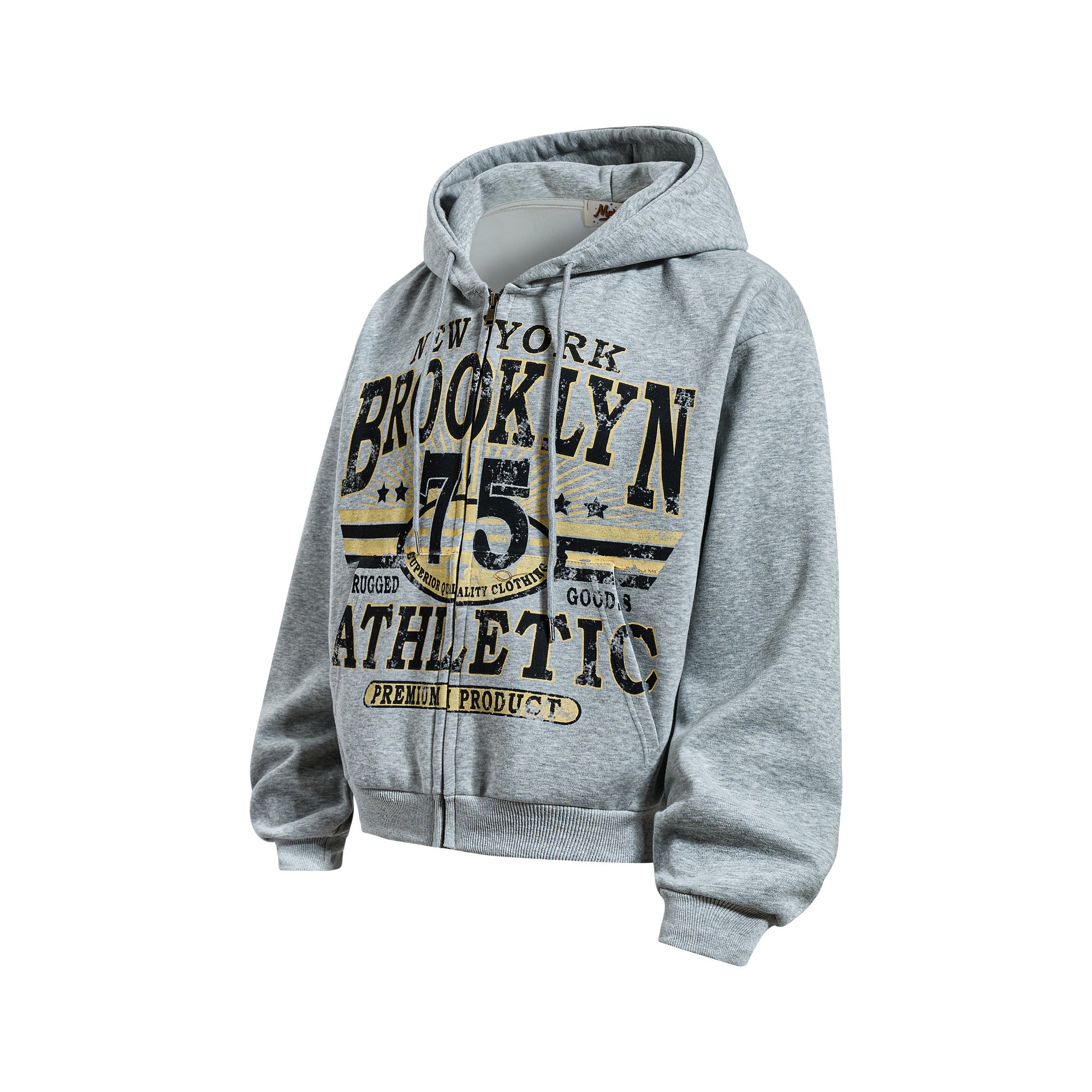 Unisex Vintage Distressed Printed Hoodie