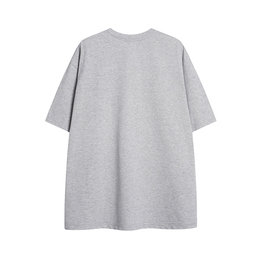 Unisex Streetwear Gradient Faded Letter Graphic Short-Sleeve T-Shirt
