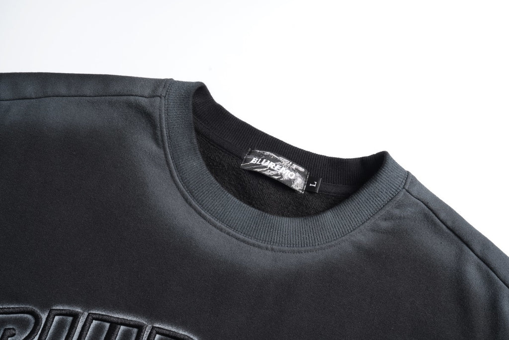 Unisex Ombre Letter Crewneck Sweatshirt