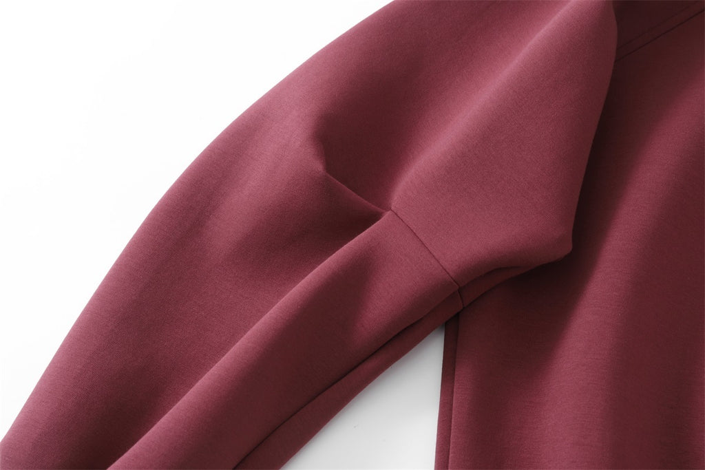 Unisex Streetwear Solid Crewneck Long-Sleeve Sweatshirt