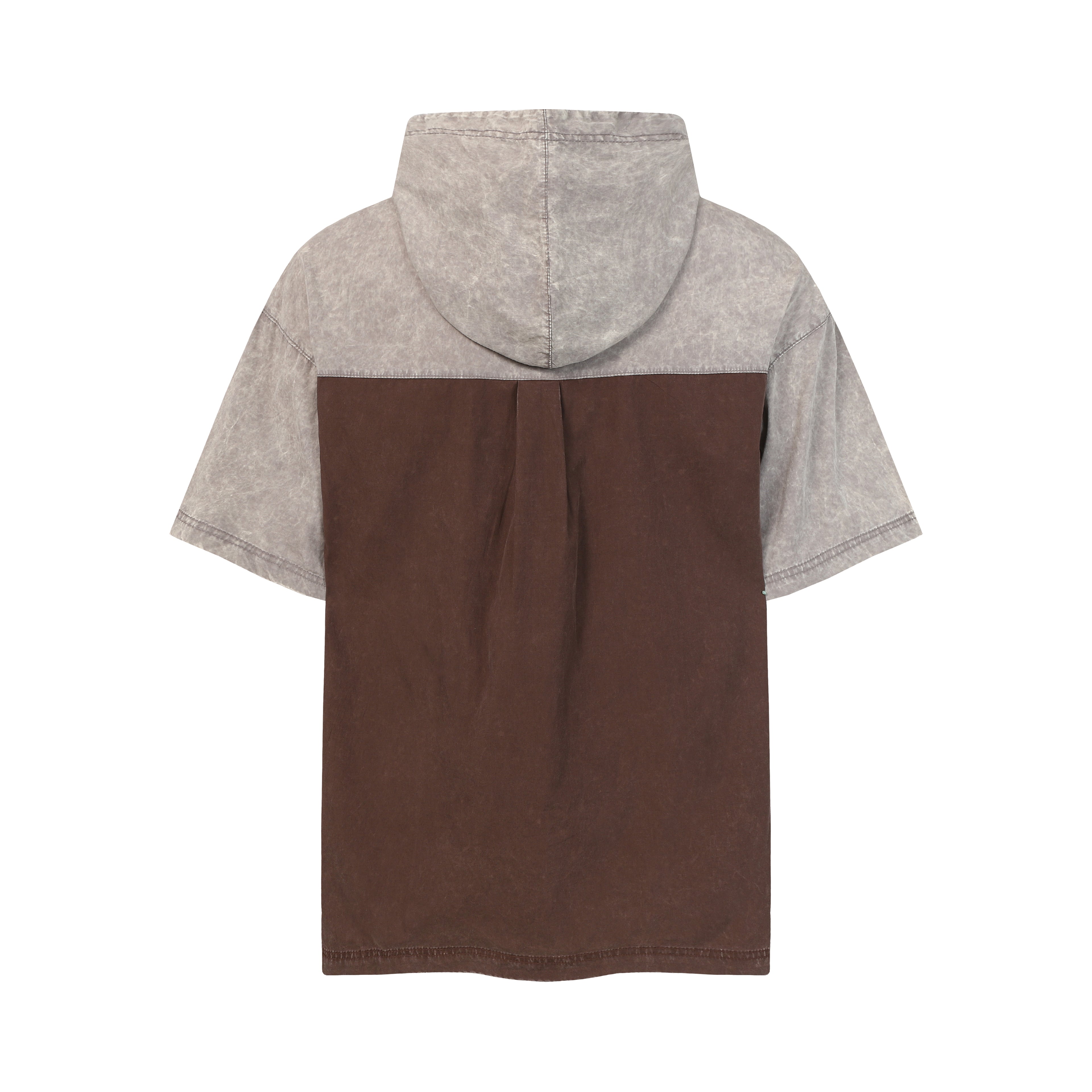 DONOTLOGO Urban Utility Collection | Unisex Relaxed Fit Hooded Tee | Bold Raglan Colorblocking & Functional Chest Pocket with Soft Washed Cotton Blend Fabric