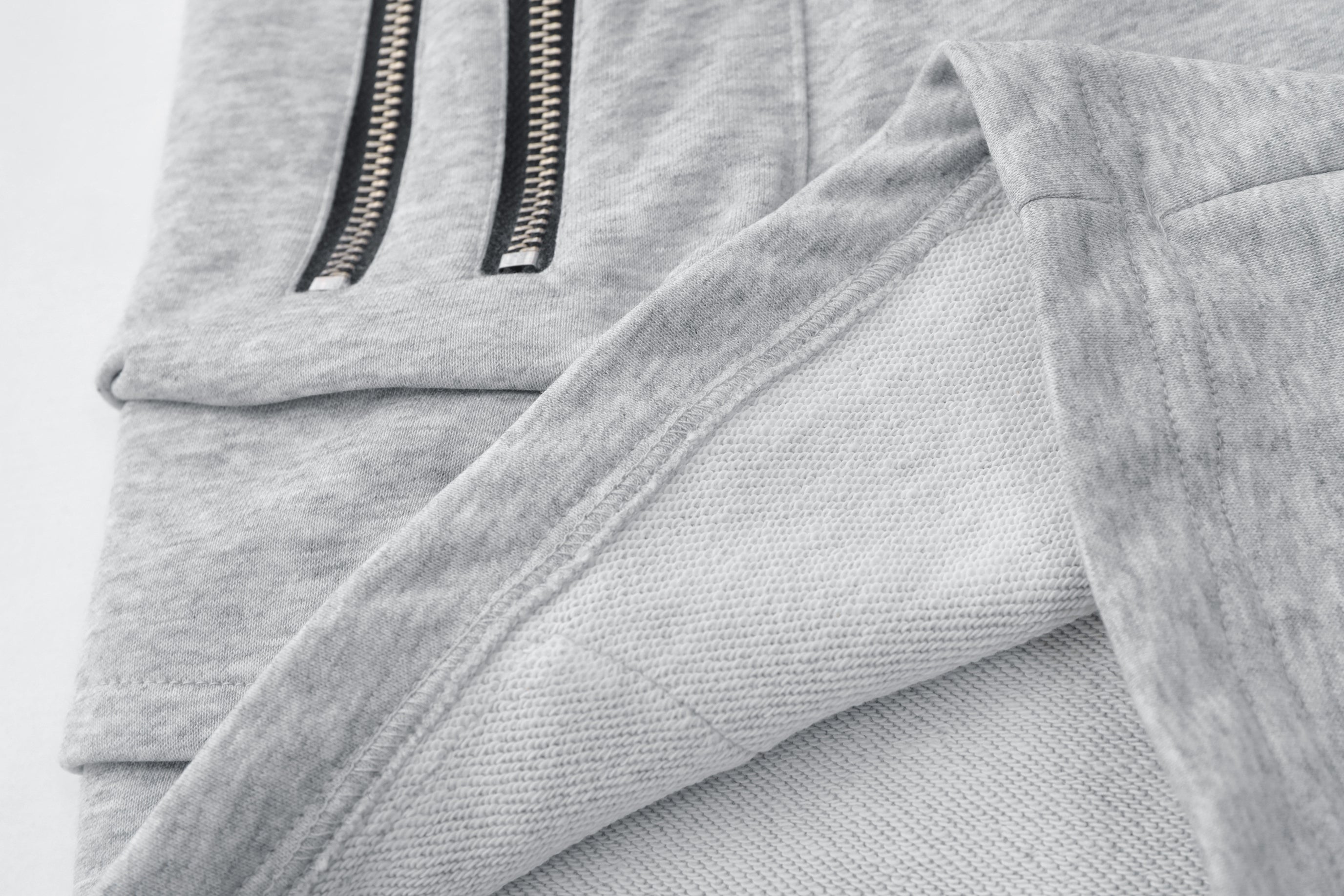 DONOTLOGO Oversized Grey Utility Shorts | Unisex Drawstring Cargo Capris | Streetwear Baggy Sweatshorts with Zipper Detail