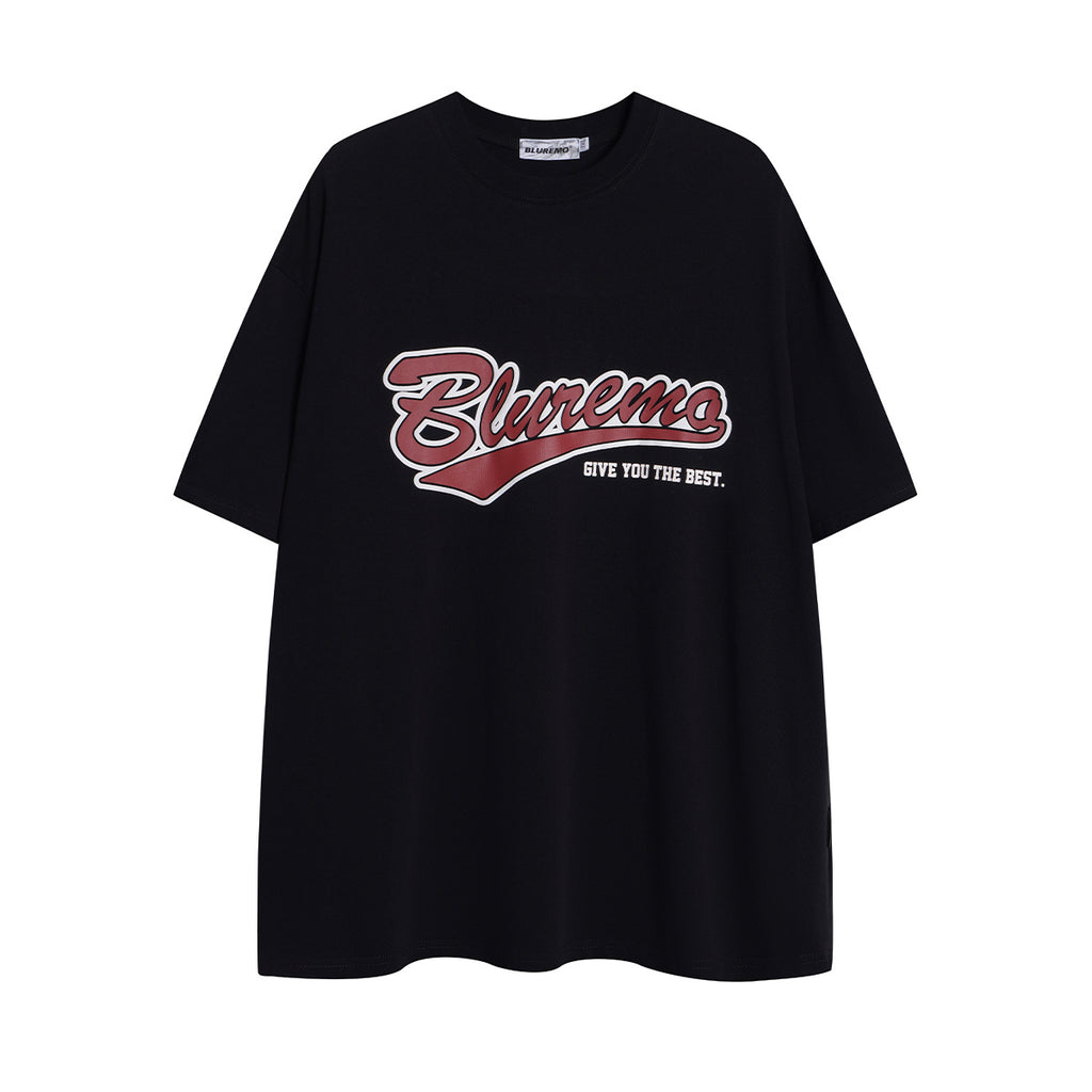 Unisex Trendy Loose Letter Print T-Shirt – Short Sleeve
