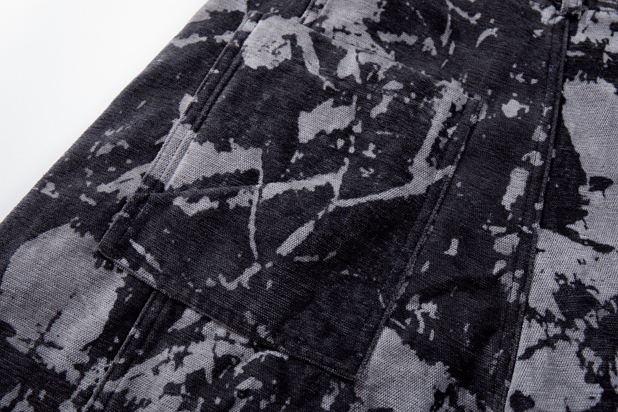 Unisex Edgy Streetwear Tie-Dye Designed Denim Jeans