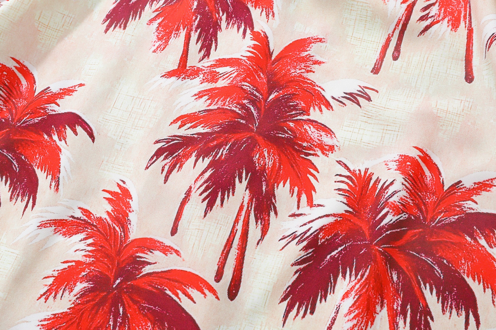 DONOTLOGO Unisex Red Coconut Print Cuban Shirt | Retro Vacation Style | Loose Fit Summer Must-Have