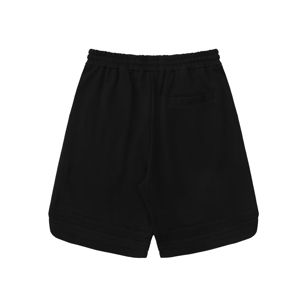 DONOTLOGO Oversized Gothic Embroidery Shorts | Unisex Baggy Sweatshorts | Retro Streetwear Drawstring Capris