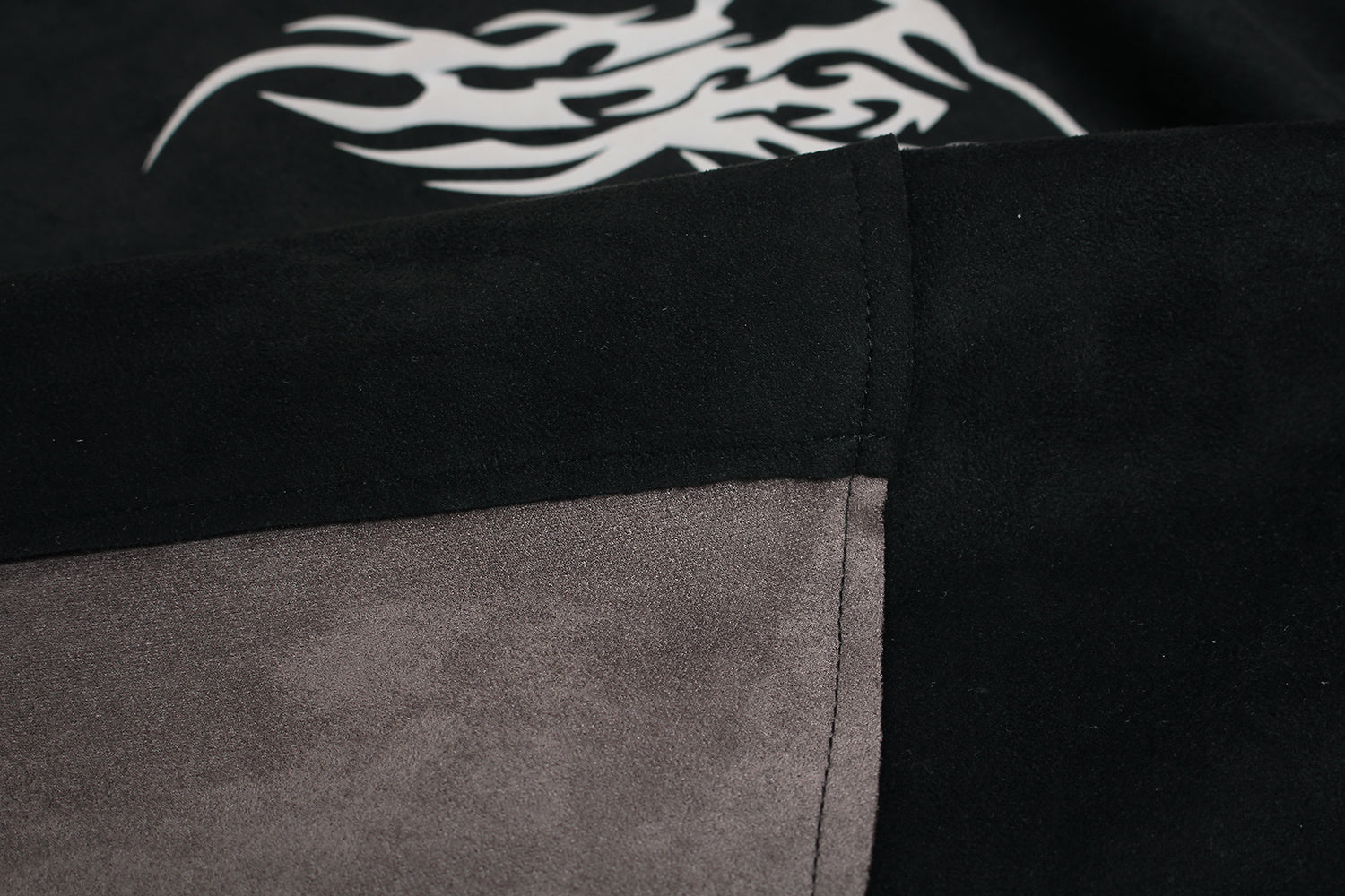 Unisex Suede Patchwork Hoodie