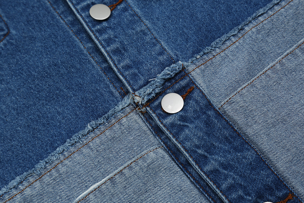 Unisex Color-Block Patchwork Jacket