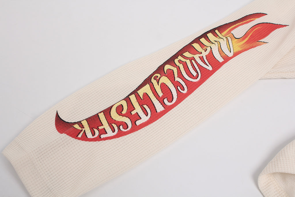 Unisex Vintage Distressed Letter Print Sweatshirt