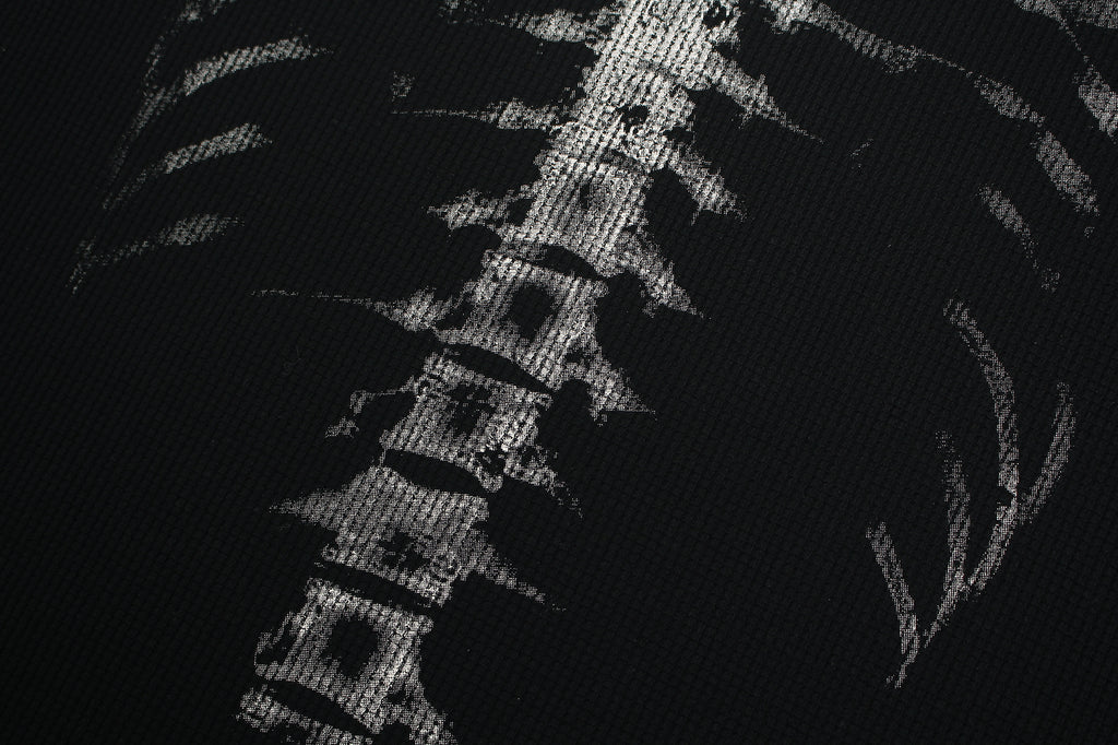 DONOTLOGO Urban Streetwear Collection | Unisex Relaxed Silhouette Tee | Bold Ribcage Motif & Soft Waffle Knit Fabric