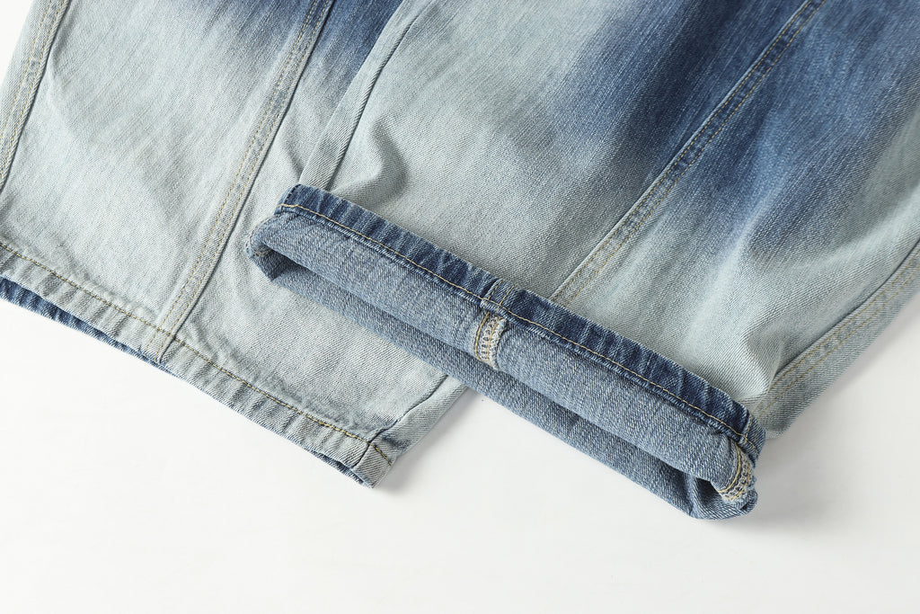 DONOTLOGO Urban Streetwear Collection | Unisex Relaxed Denim Trousers | Bold Ombre Wash Detail & High-Rise Silhouette with Premium Cotton Blend