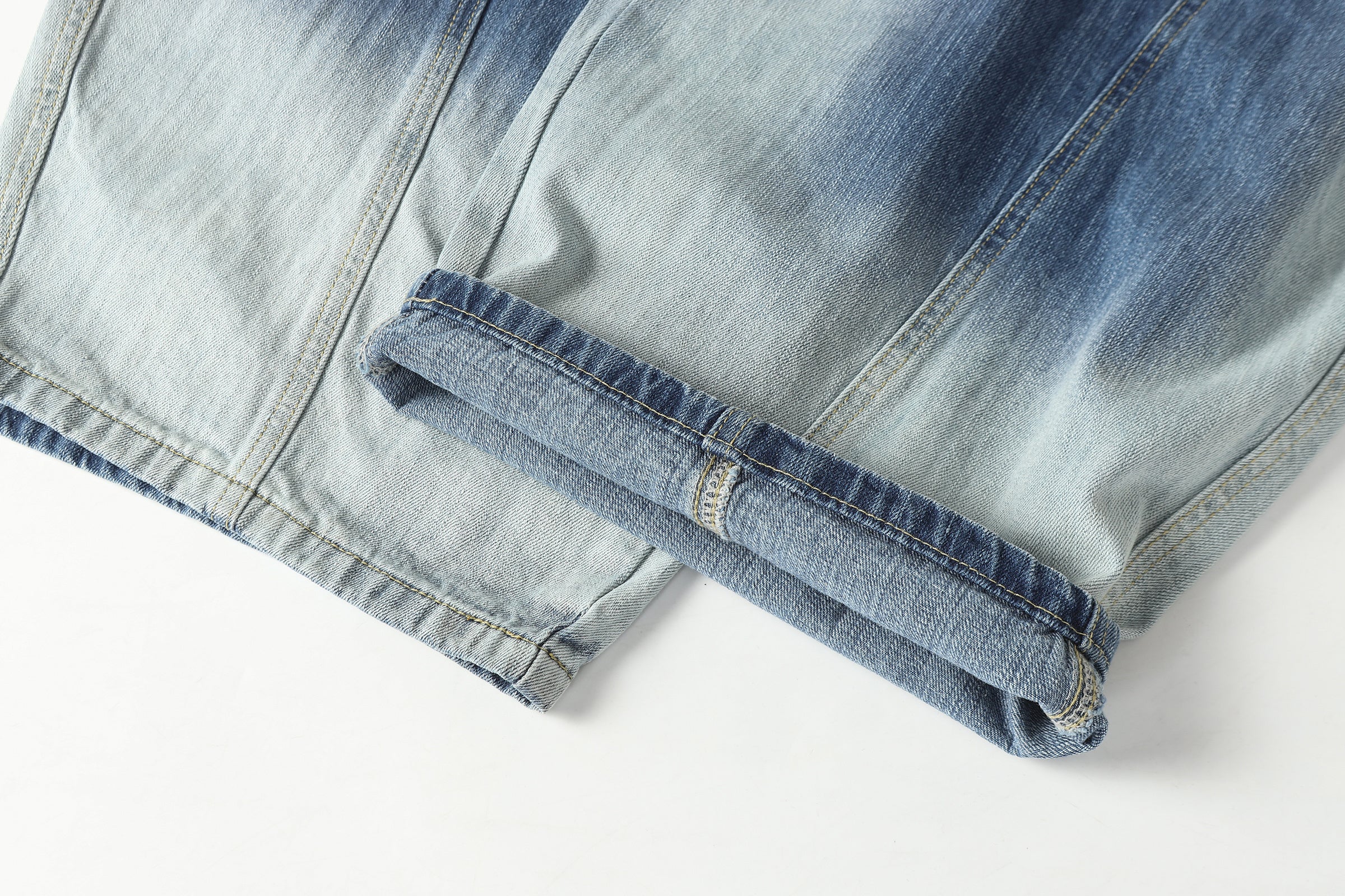 DONOTLOGO Urban Streetwear Collection | Unisex Relaxed Denim Trousers | Bold Ombre Wash Detail & High-Rise Silhouette with Premium Cotton Blend