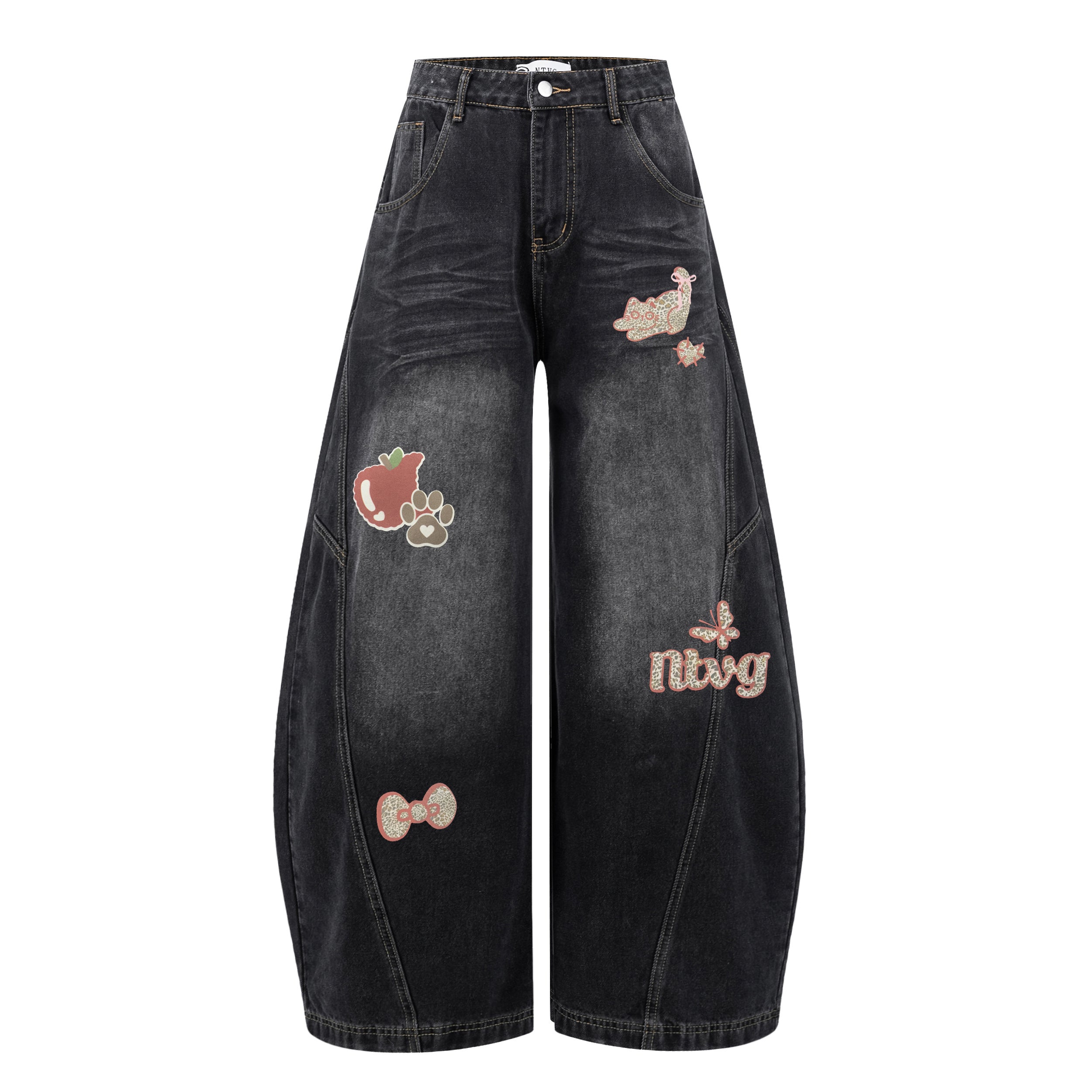 Unisex Cute-Style Jeans