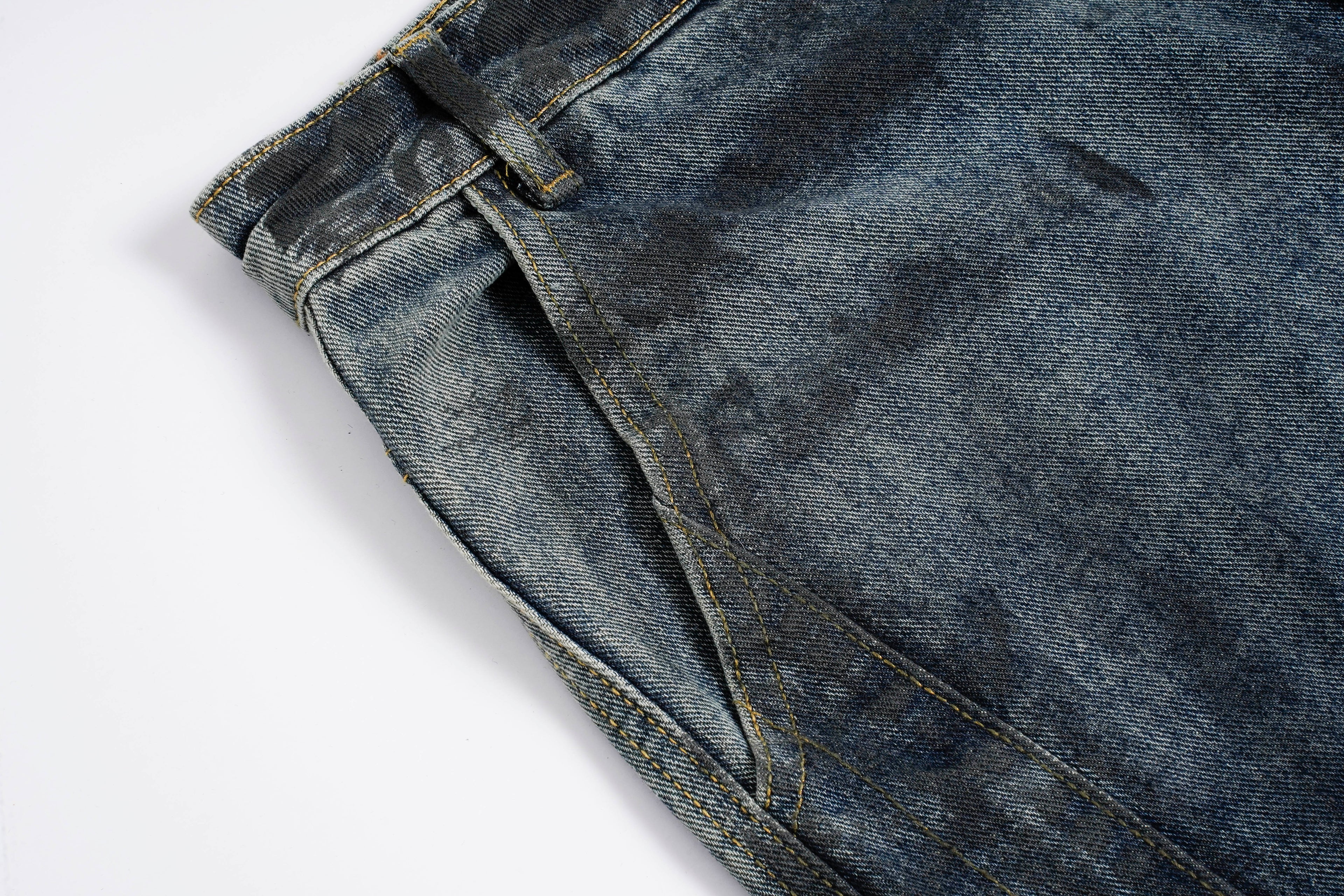 DONOTLOGO Heavy Acid Wash Baggy Cargo Jorts | Unisex Y2K Wide Leg Denim Shorts | Retro High Street Summer Bottoms
