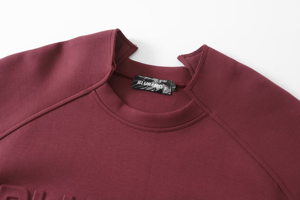 Unisex Streetwear Solid Crewneck Long-Sleeve Sweatshirt