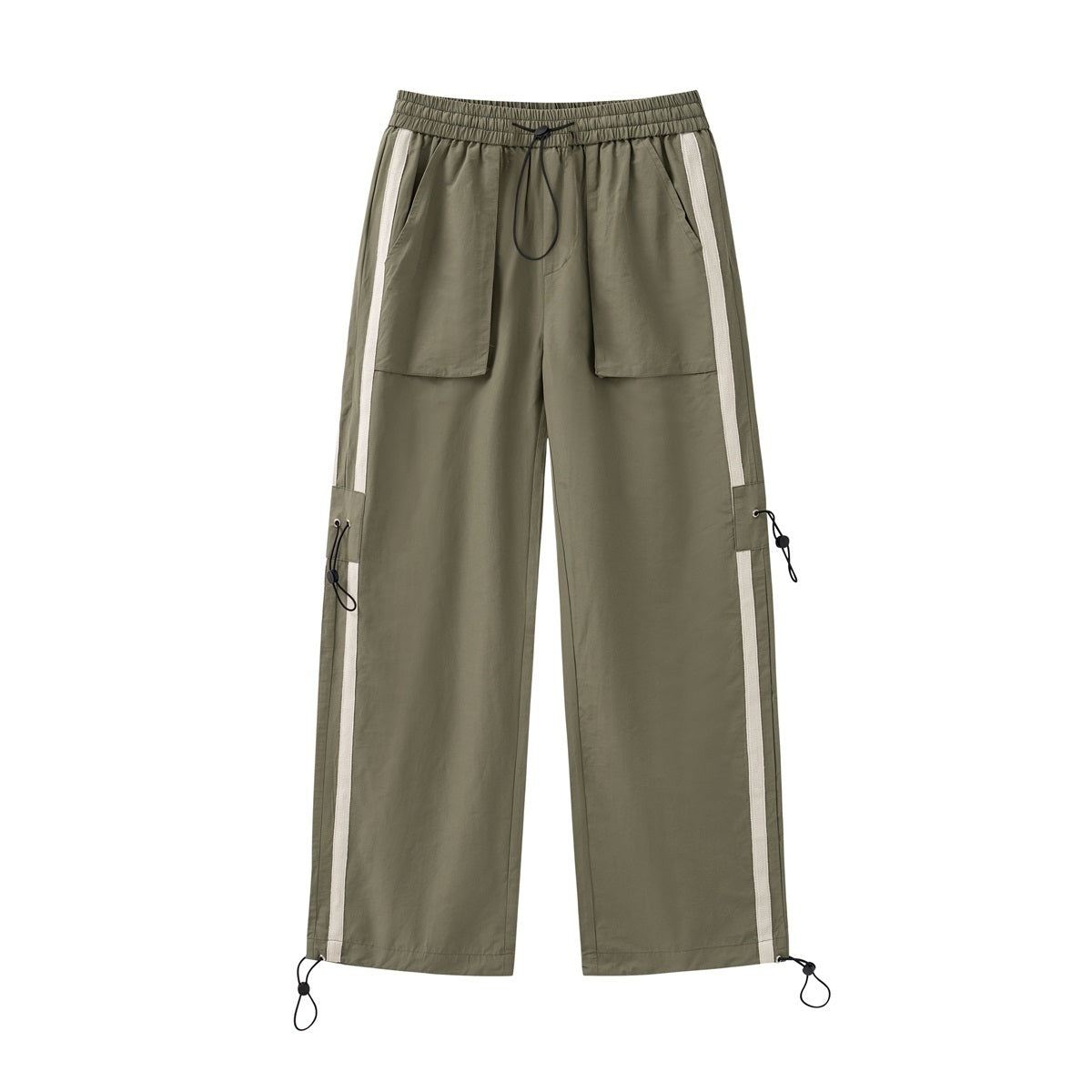 Unisex Arrival Original Colorblock Splice Elastic Drawstring Cargo Casual Pants