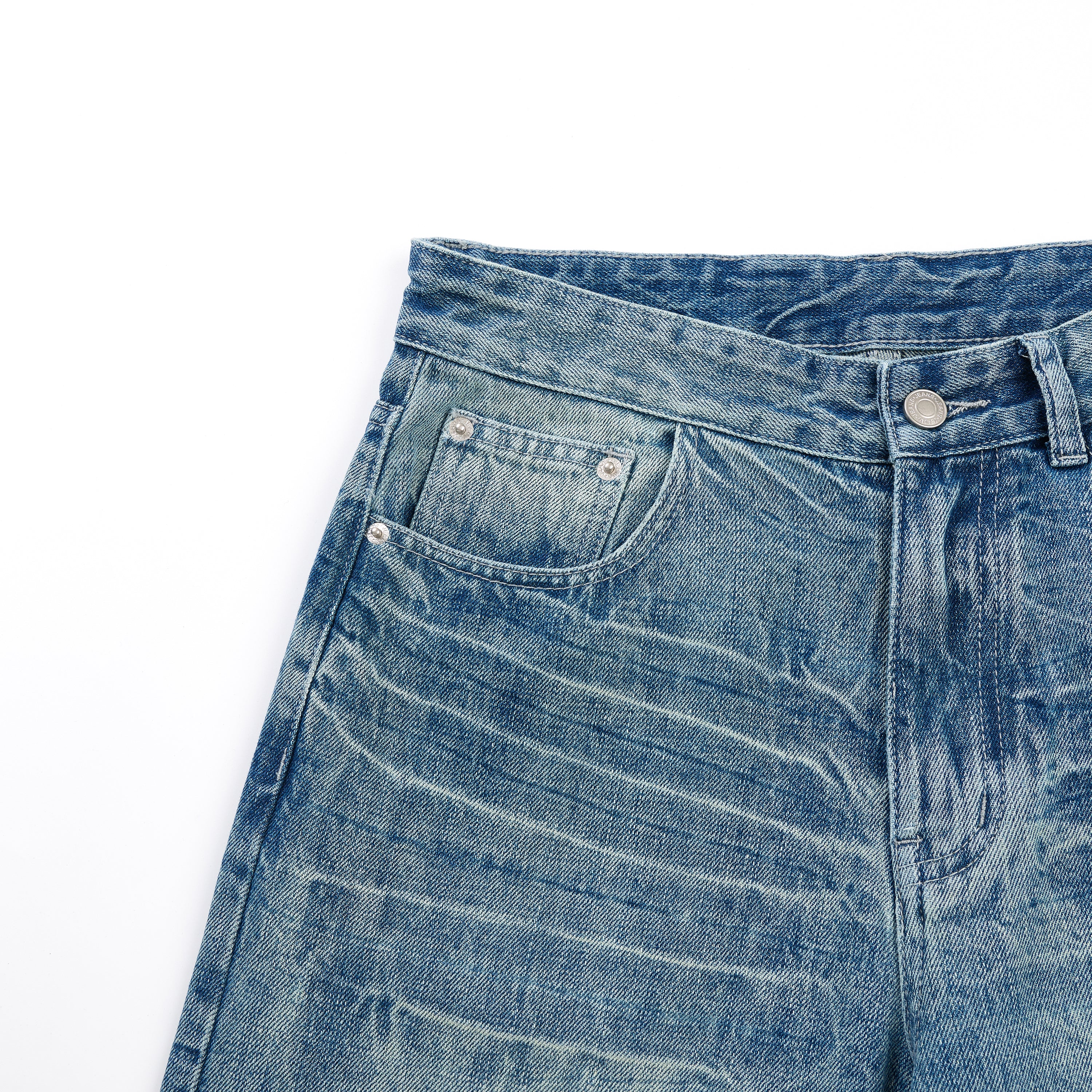 DONOTLOGO Heavy Cat Whisker Wash Baggy Jorts | Unisex Y2K Wide Leg Denim Shorts | Retro High Street Summer Bottoms
