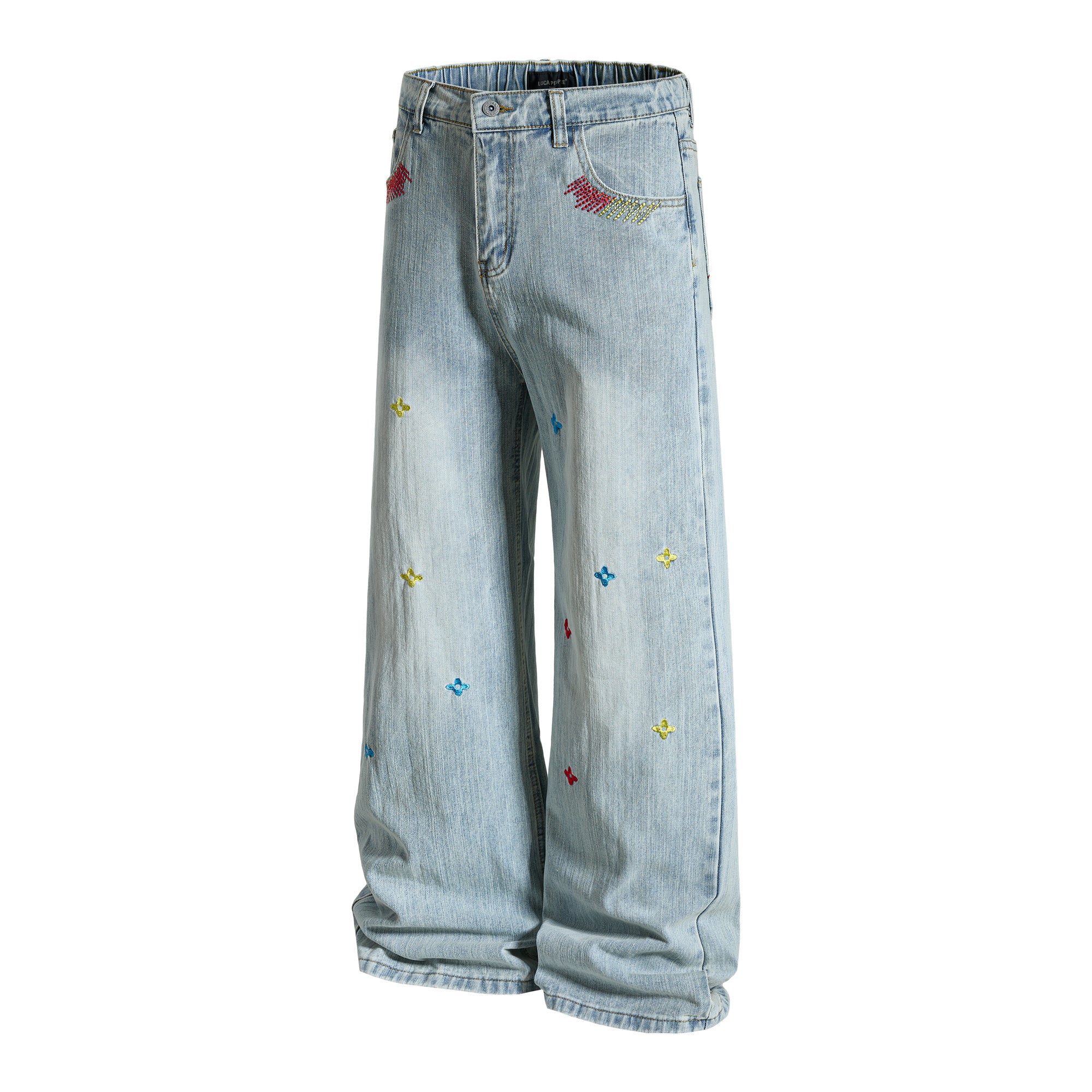 Unisex Embroidered Jeans