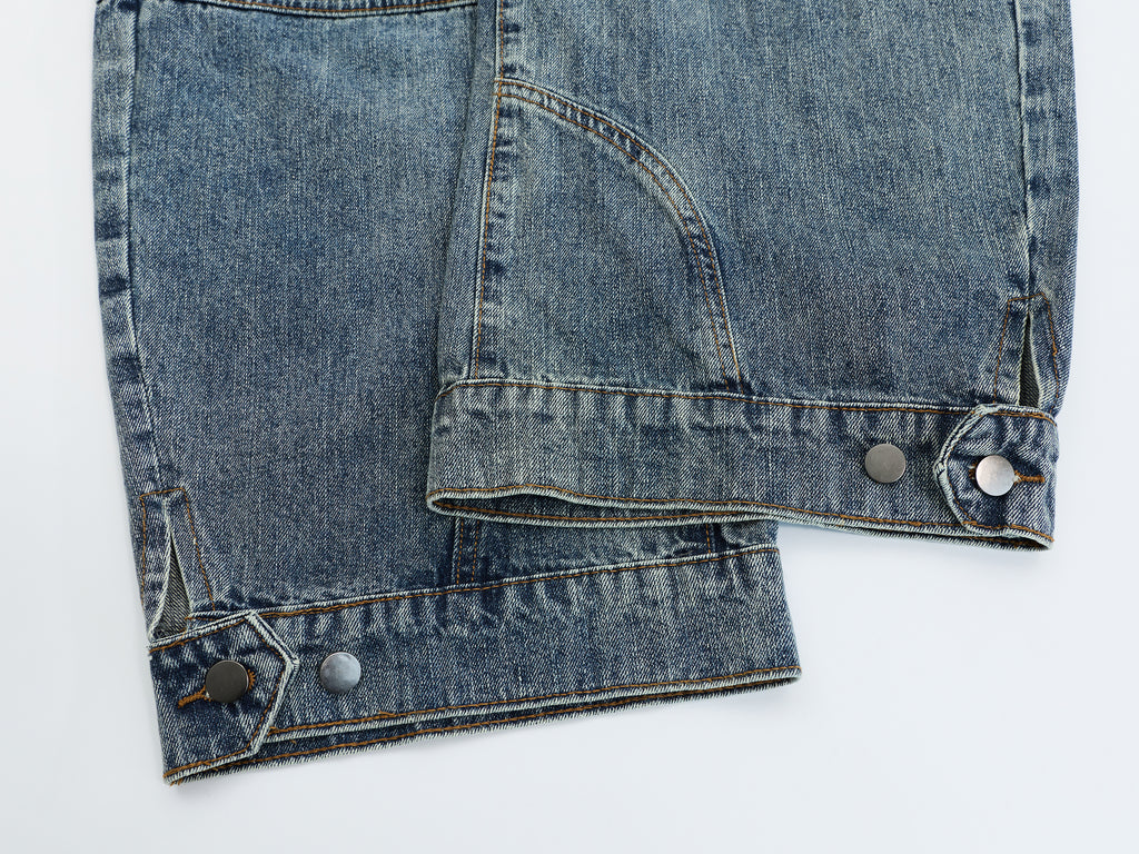 DONOTLOGO Oversized Paneled Denim Jeans - Unisex Baggy Trousers with Distressed Wash - Edgy Streetwear Bottom with Wide Leg Silhouette & Raw Hem