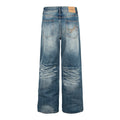 Vintage Washed Distressed Denim Jeans