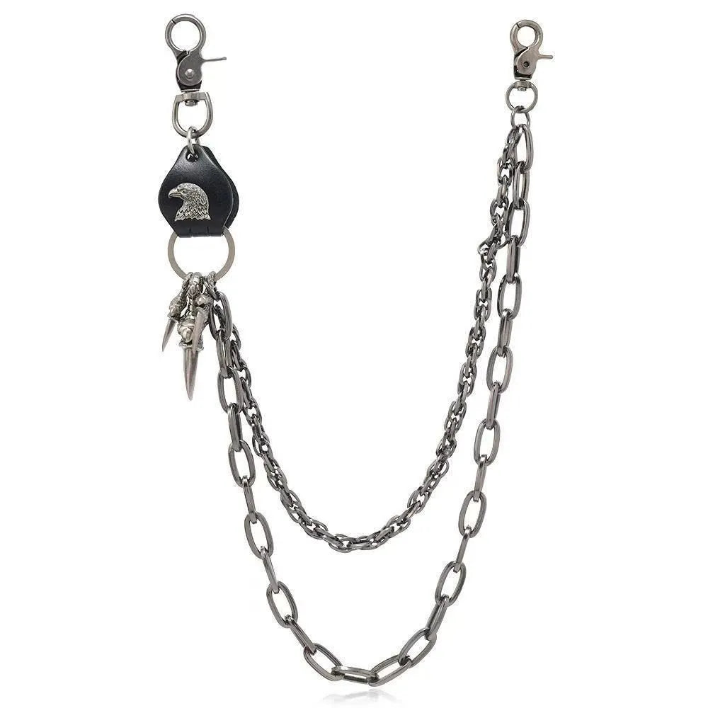 Unisex Punk Hip-Hop Denim Chain Waist Necklace Accessory