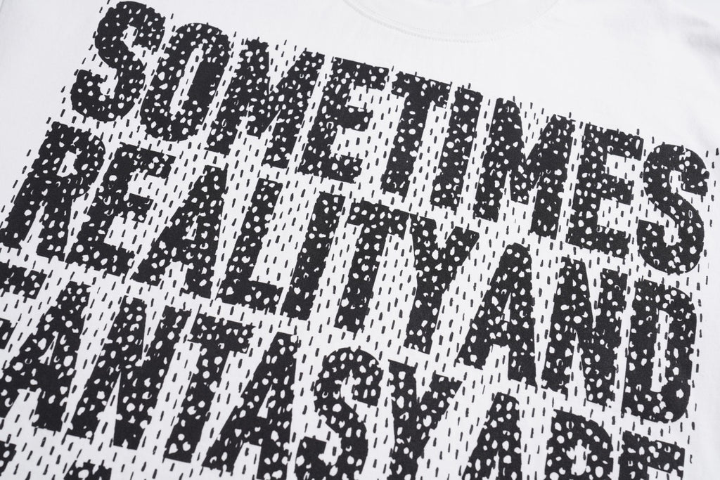 Unisex Street-Style Polka Dot Letter Graphic