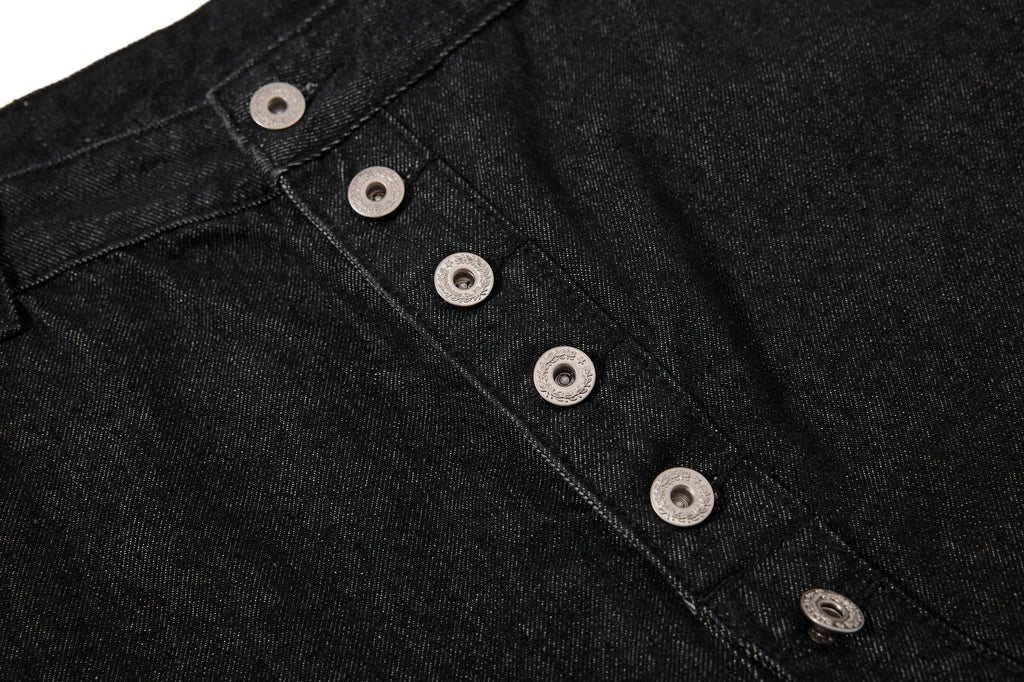 DONOTLOGO Deconstructed Diagonal Fly Denim Shorts | Unisex Oversized Wide-Leg Capris | High Street Raw Edge Design