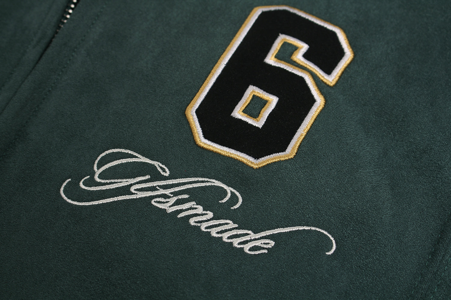 Unisex Double-Pocket Patchwork Zip-Up Hoodie with Dense Embroidery