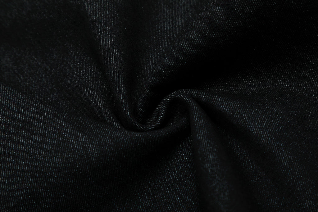 Unisex Vintage Leopard Applique Denim Jeans