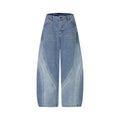 DONOTLOGO Urban Streetwear Collection | Unisex Relaxed Silhouette Jeans | Bold Curved Cut & Soft Denim Fabric