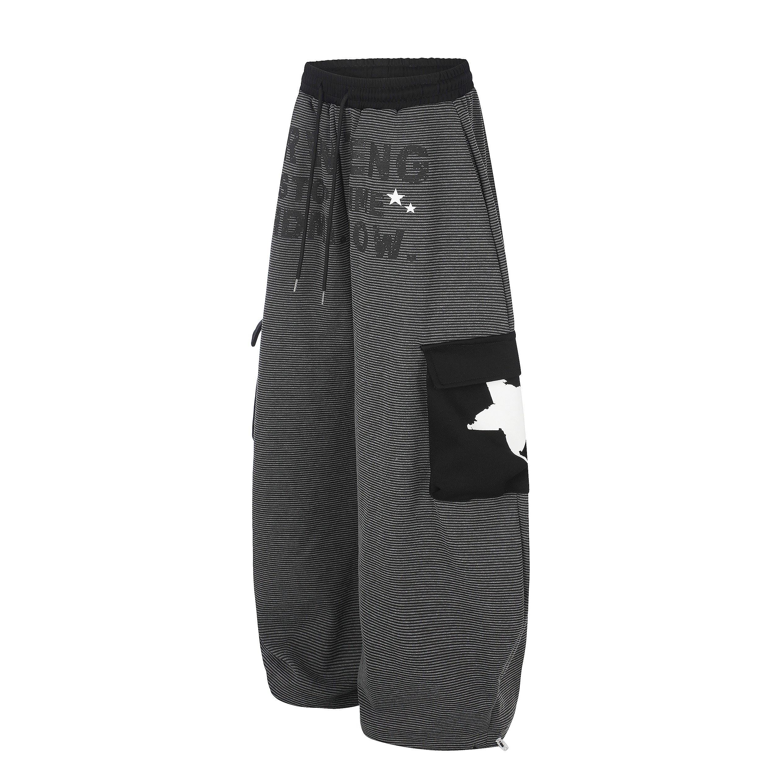 DONOTLOGO Urban Hip-Hop Collection | Unisex Relaxed Fit Sweatpants | Bold Letter & Star Motif with Soft Cotton Blend Fabric