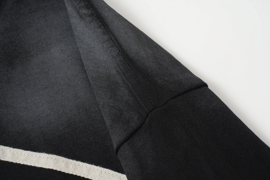 DONOTLOGO Future Grunge Collection | Unisex Relaxed Fit Deconstructed Tee | Bold Geometric Seaming & Faded Wash Finish with Heavyweight Cotton Fabric