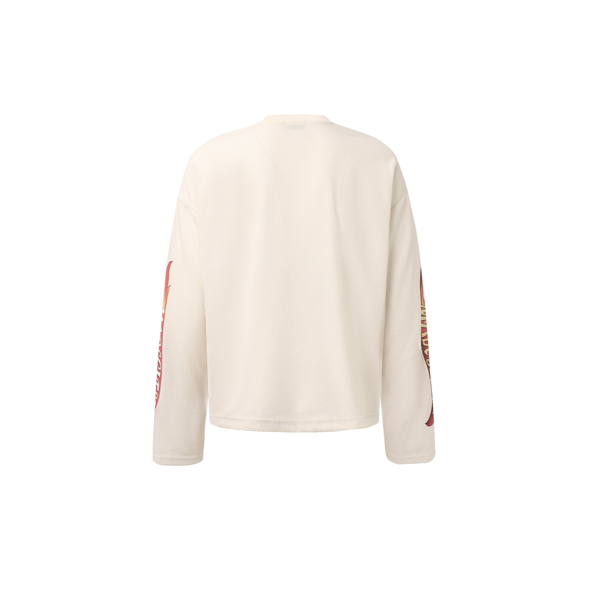 Unisex Vintage Distressed Letter Print Sweatshirt