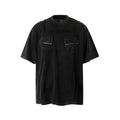 DONOTLOGO Urban Utility Collection | Unisex Relaxed Fit Tee | Bold Zippered Pocket Detail & Embossed Branding with Heavyweight Cotton Fabric