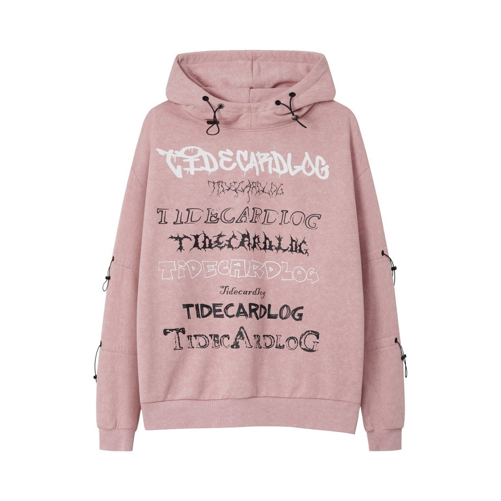 Unisex Gothic Letter Graphic Streetwear Hoodie