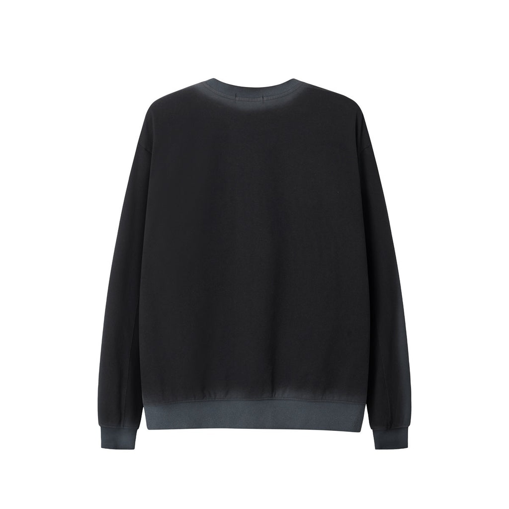 Unisex Ombre Letter Crewneck Sweatshirt