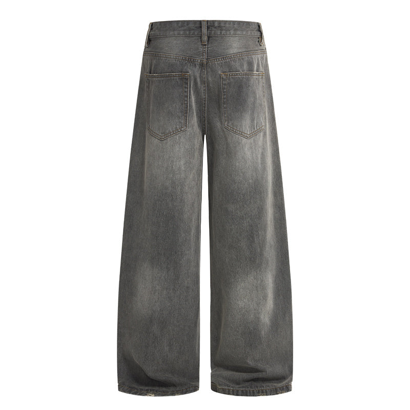DONOTLOGO Urban Streetwear Collection | Unisex Relaxed Denim Trousers | Bold Ombre Wash Detail & High-Rise Silhouette with Premium Cotton Blend
