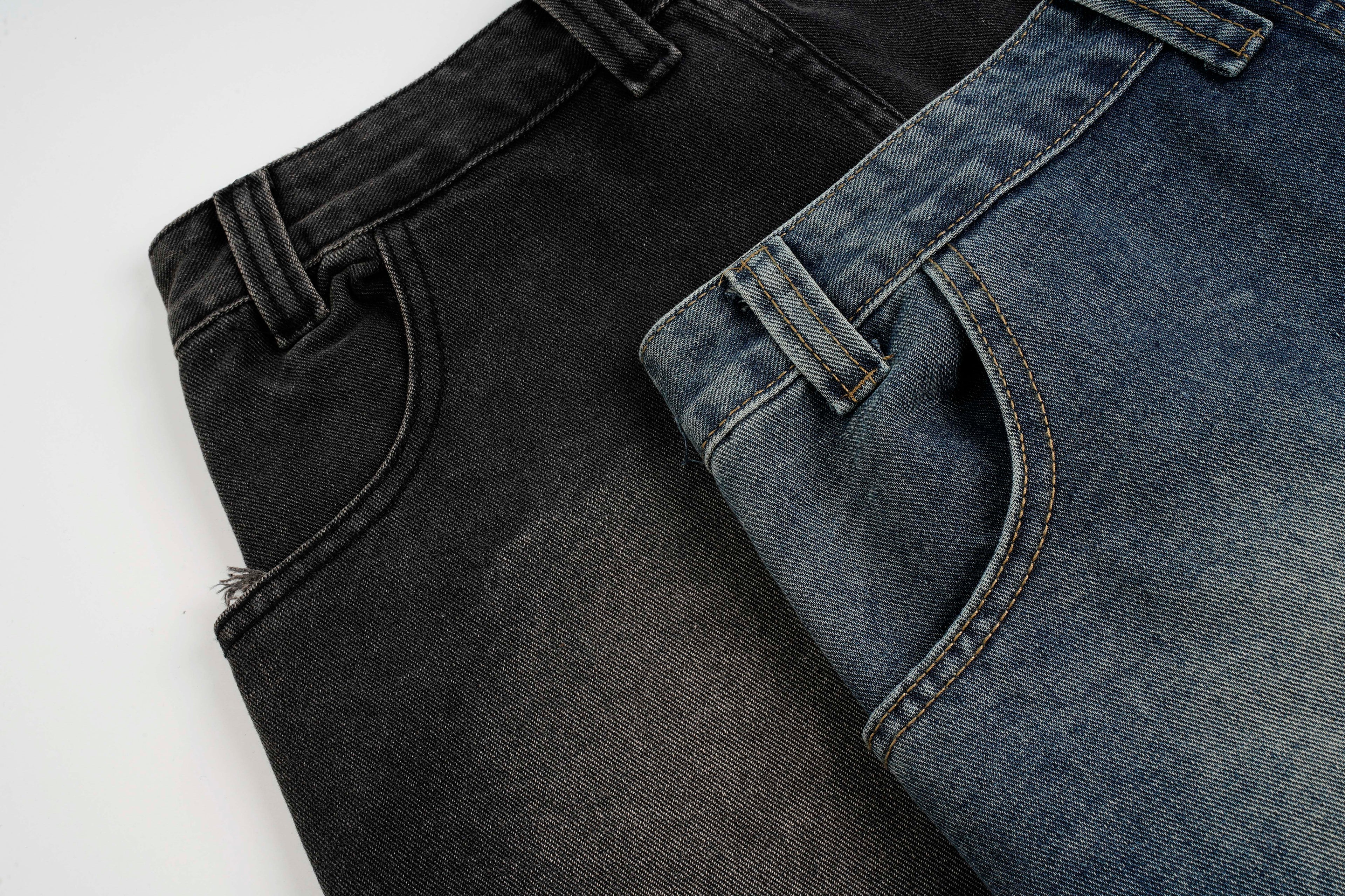 DONOTLOGO Deconstructed Wide Leg Denim Jorts - Raw Edge Patchwork Jean Shorts - Unisex Y2K Grunge Aesthetic Baggy Shorts