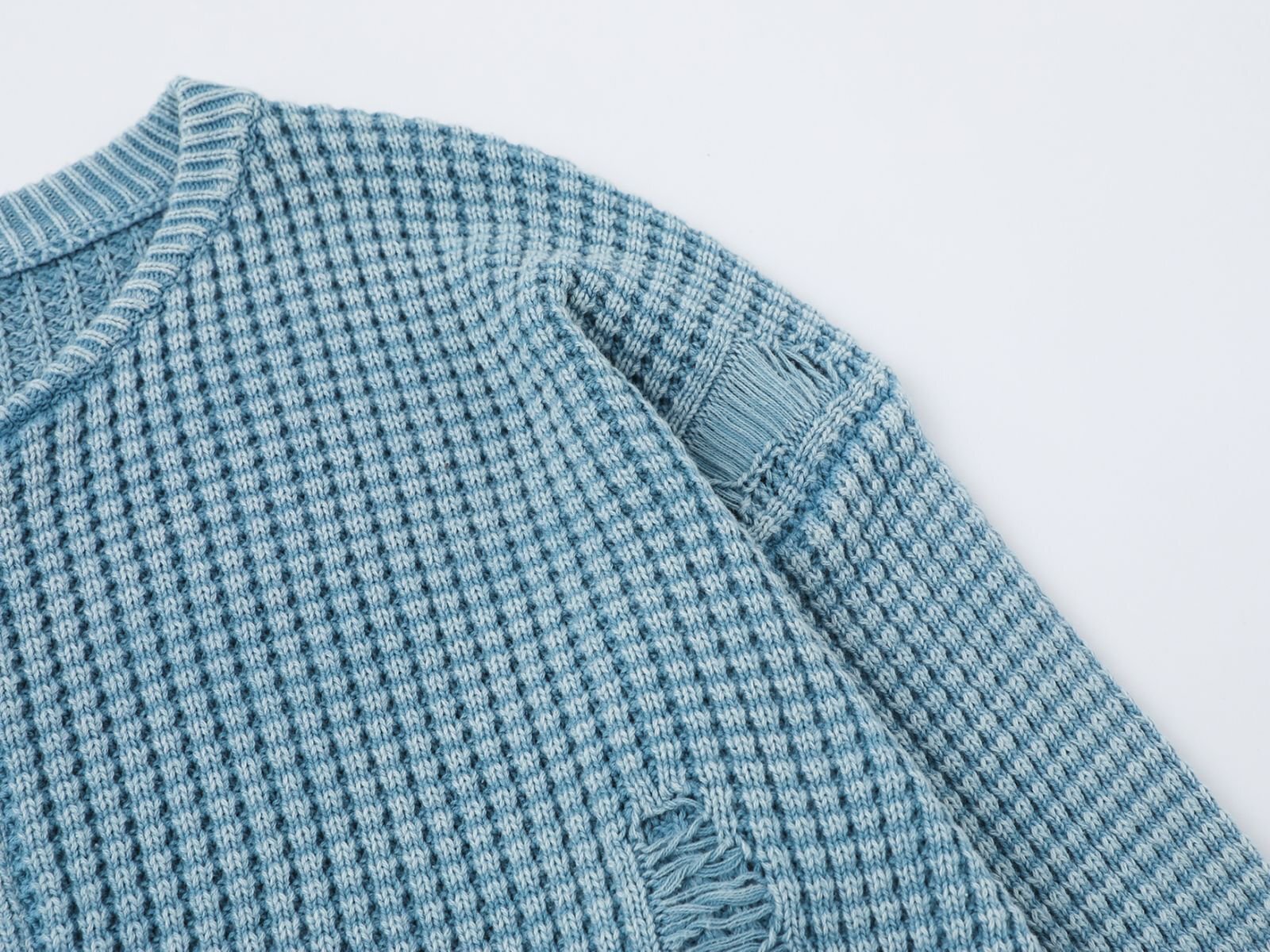 Unisex Distressed Ripped Sweater